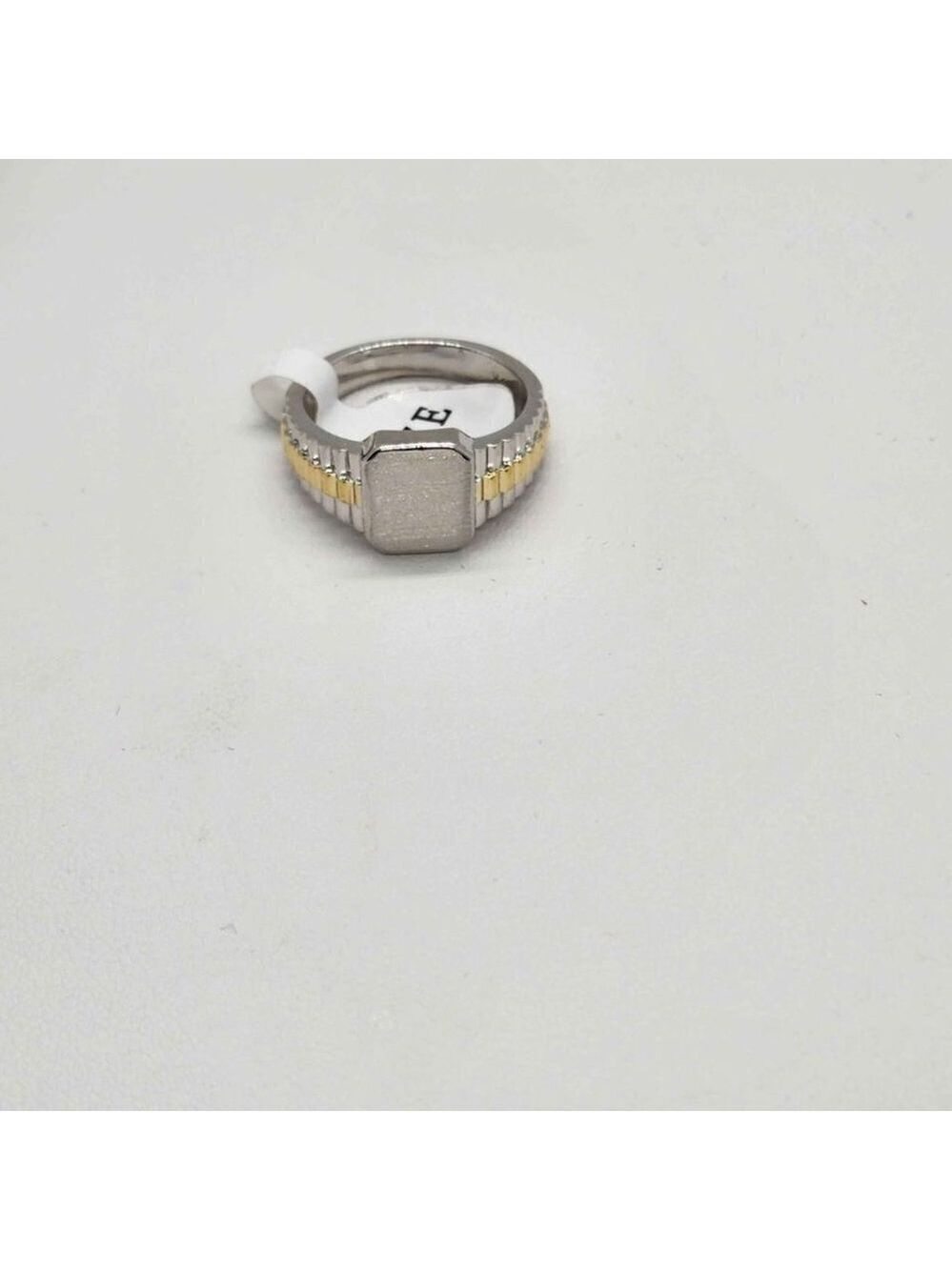 BRAND NEW  Sterling Silver 925 Rectangle design Ring - Picture 4 of 4